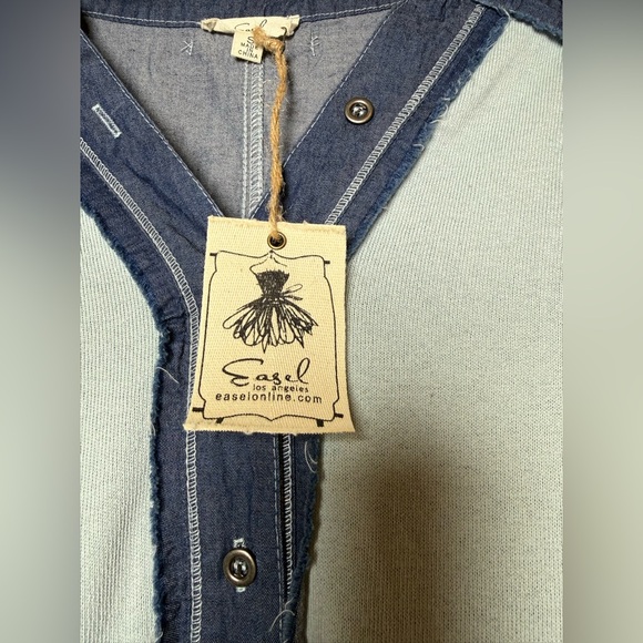 Easel oversized plaid top - Picture 3 of 8